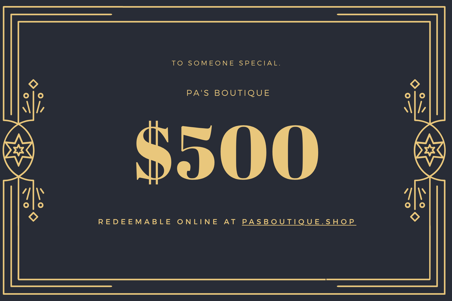🎁 Pa’s Boutique Gift Card