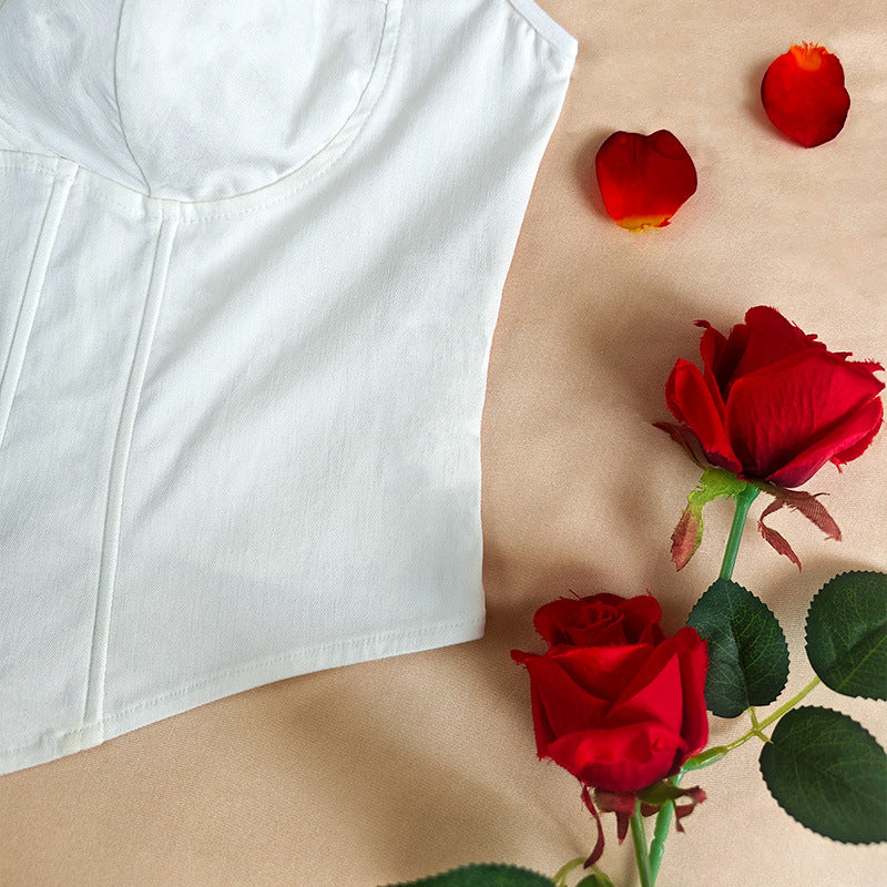 🤍 Sculpt+ | Lace-Up Slim Fit Tank Top