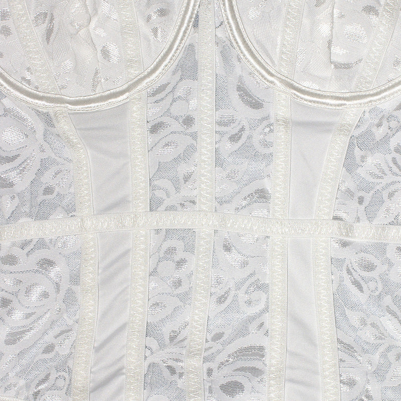 💎 Spicy | Sheer Lace Cutout Bodysuit