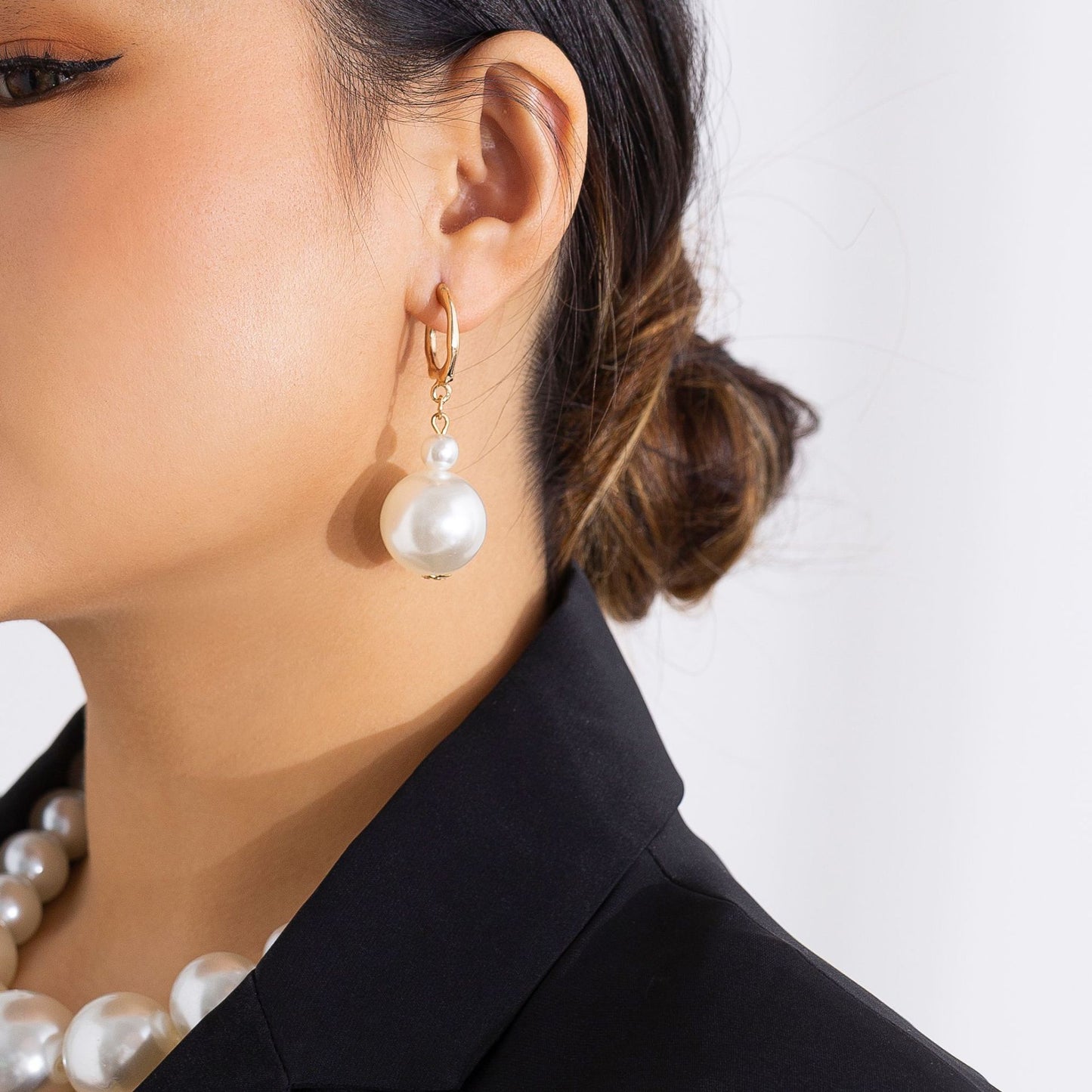 🐚 Necklace + Beaded Faux Pearl Retro Chain – Minimalist Ethnic Touch