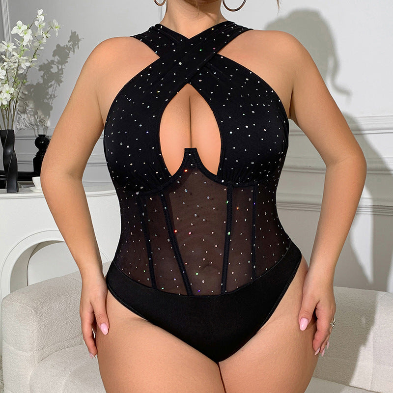 🔥 Sculpt+|Sheer Crotchless Mesh Lingerie