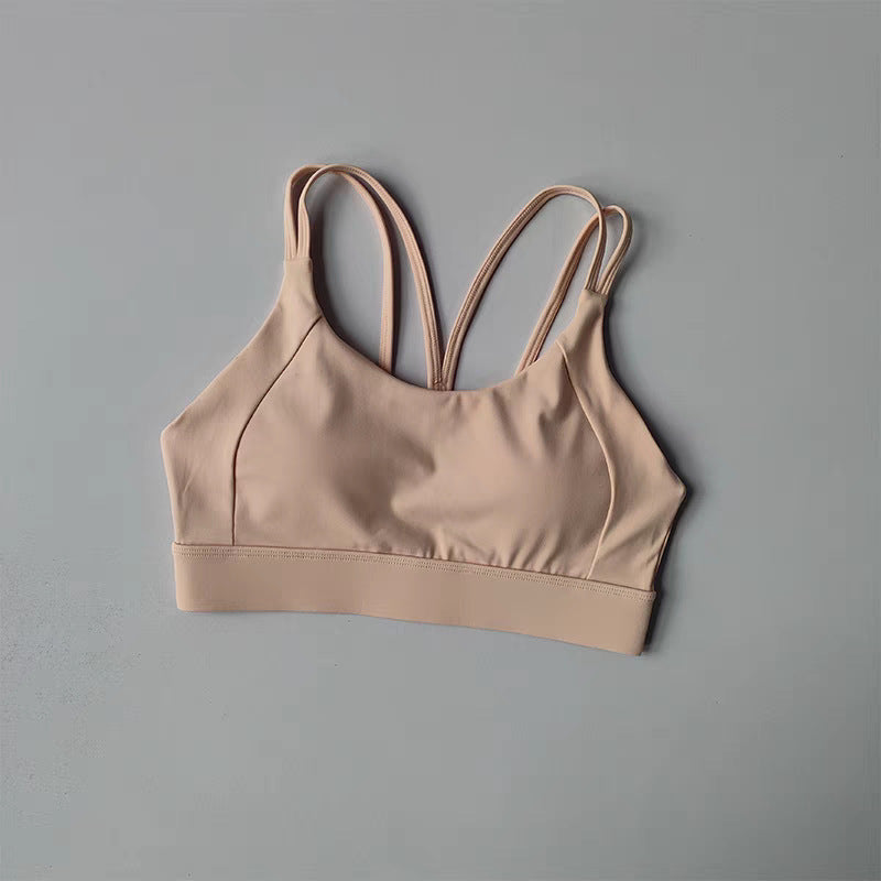 🧘 Sports | Shockproof Colorblock U-Back Yoga Top