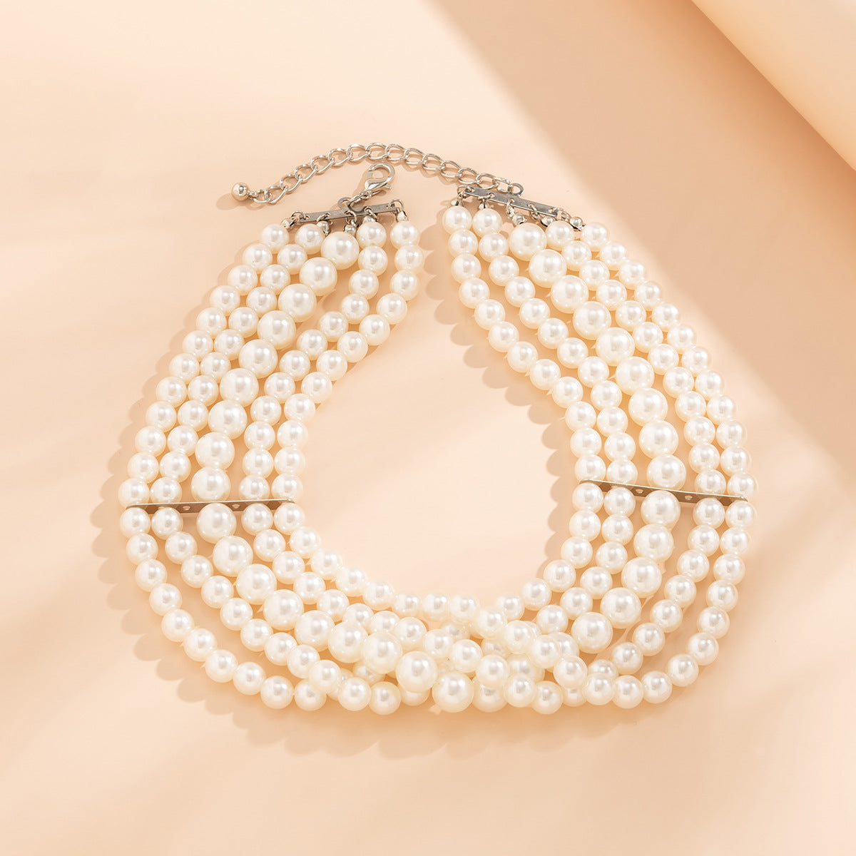 📿 Choker + Handmade Layered Pearl Necklace – Street Snap Favorite