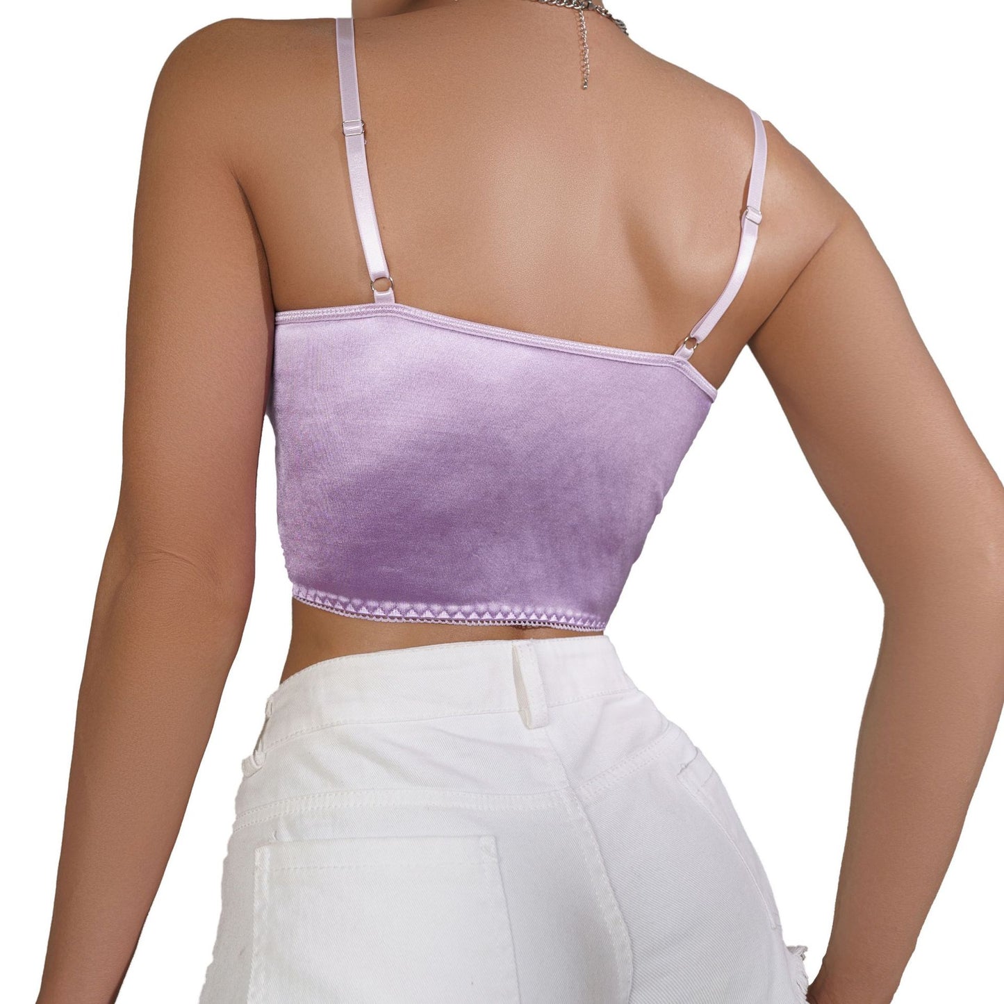 💘 Spicy | Underwire No-Pad Clasp Cami in Purple