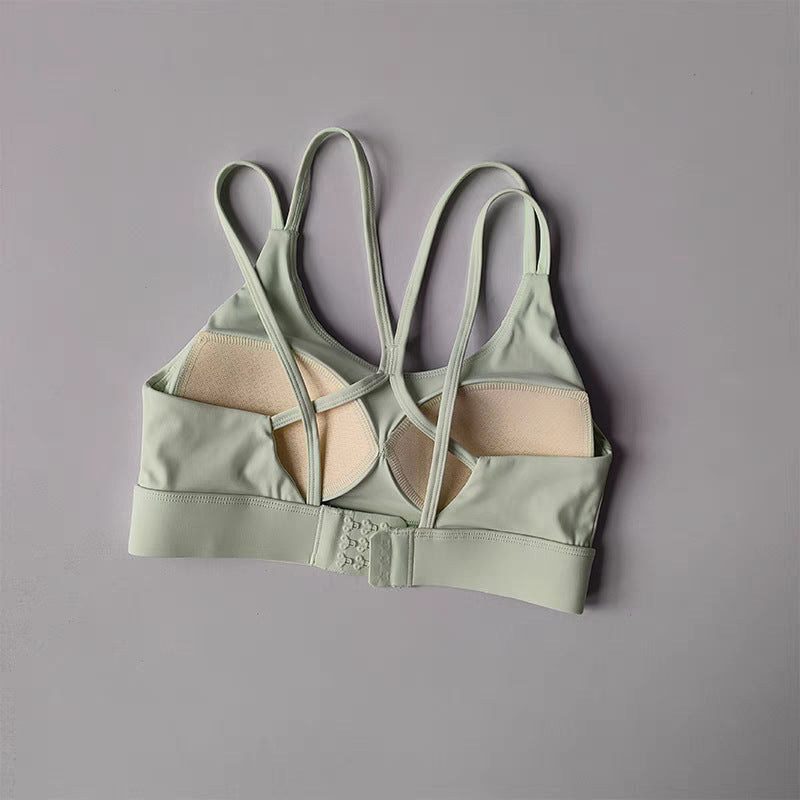 🧘 Sports | Shockproof Colorblock U-Back Yoga Top