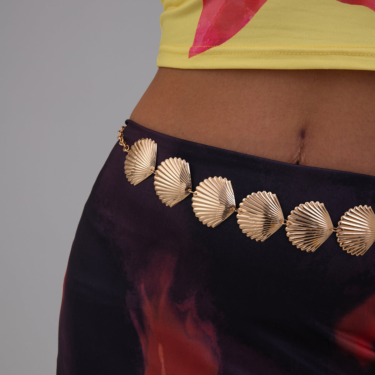 🌊 Waist Chain + Braided Starfish Shell Body Chain – Boho Beachwear Style
