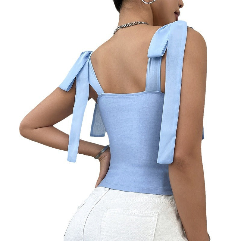 💘 Spicy | Adjustable Strap Tie-Back Cami Tank