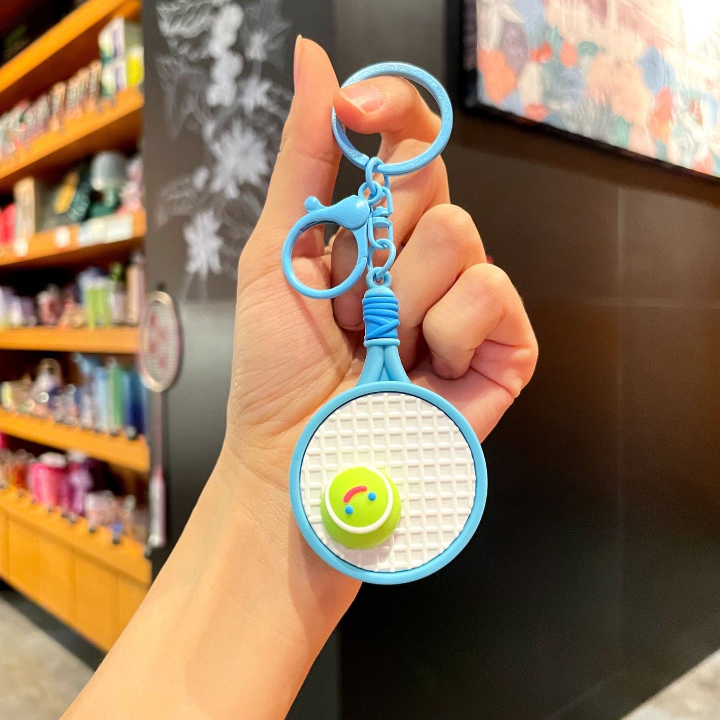 πΎ Mini Tennis Racket Keychain β Sporty Gifts for Tennis Lovers