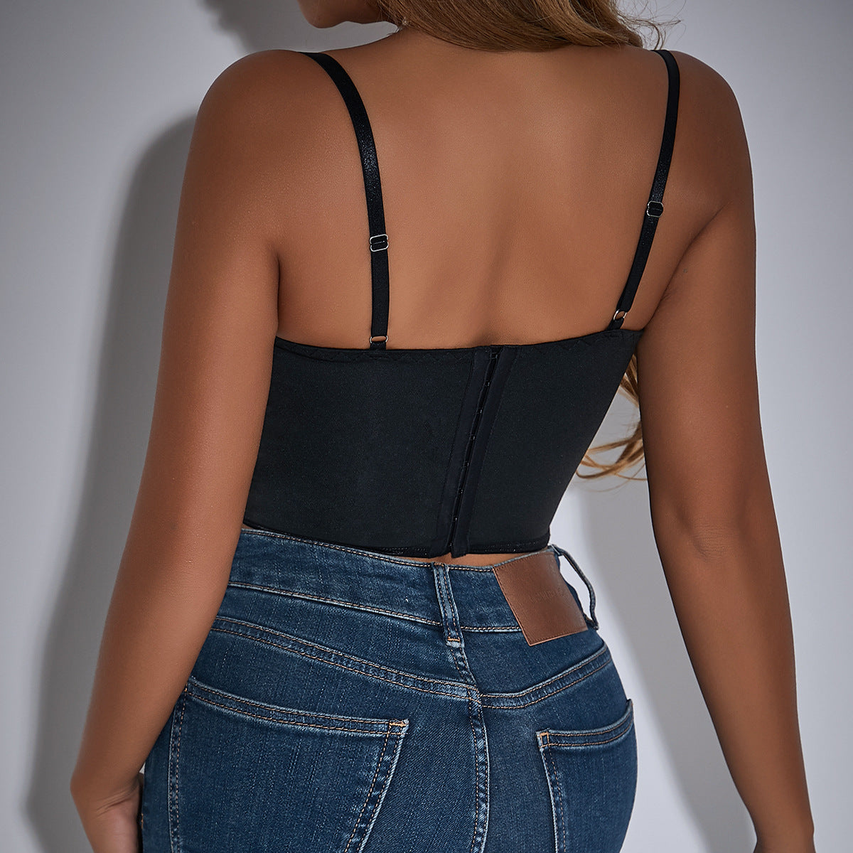 🪷 Spicy | Floral Embroidered Low-Cut Bustier — Statement Hourglass