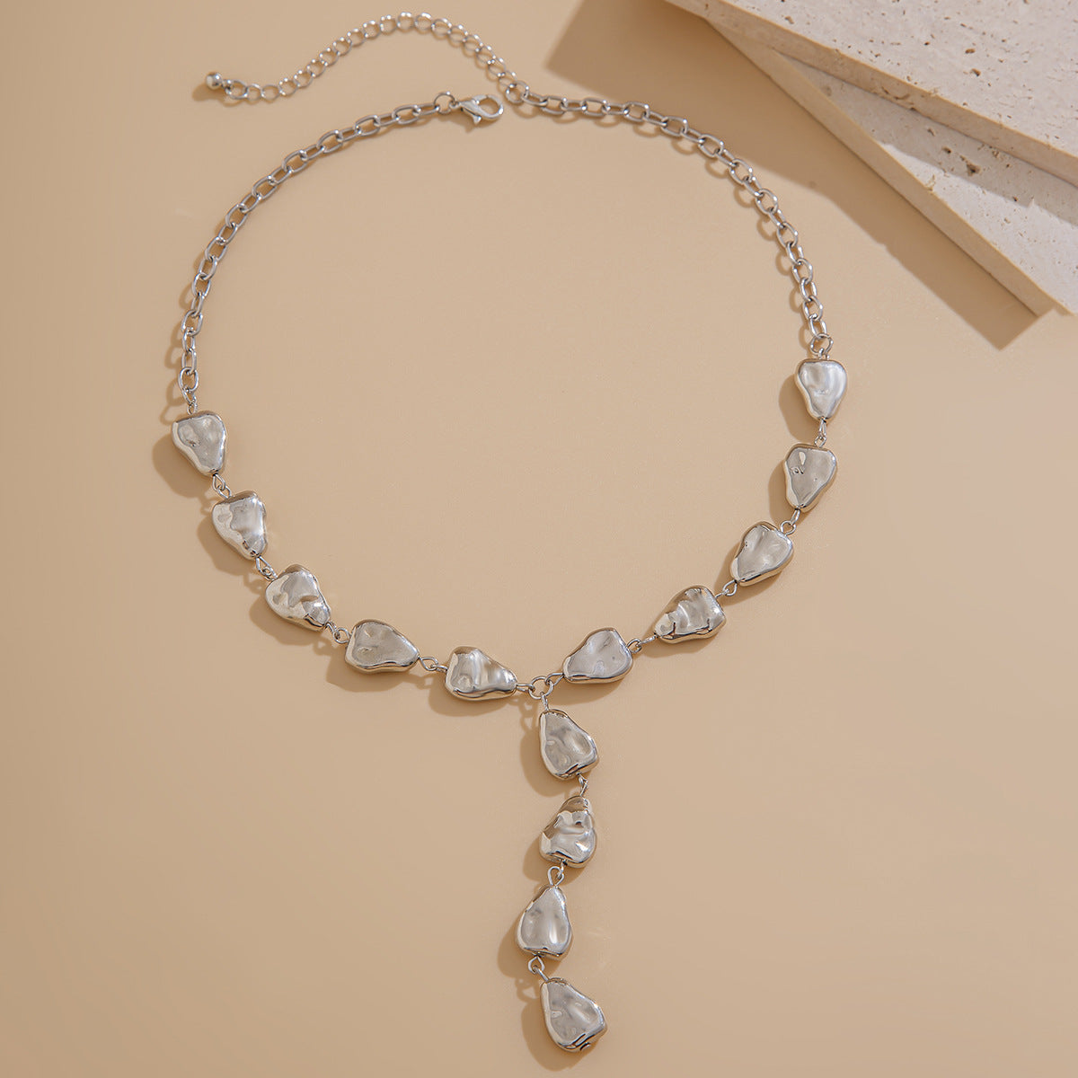 💧 Necklace + Irregular Waterdrop Pendant Baroque Necklace