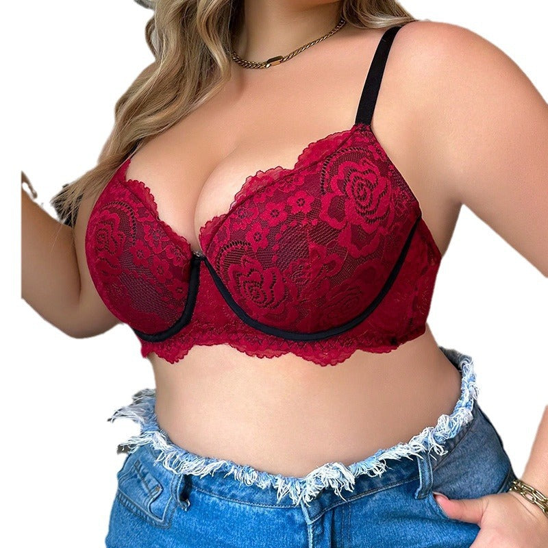 🖤 Spicy|Waist-Cinching Spaghetti Strap Ruffle Trim Bra