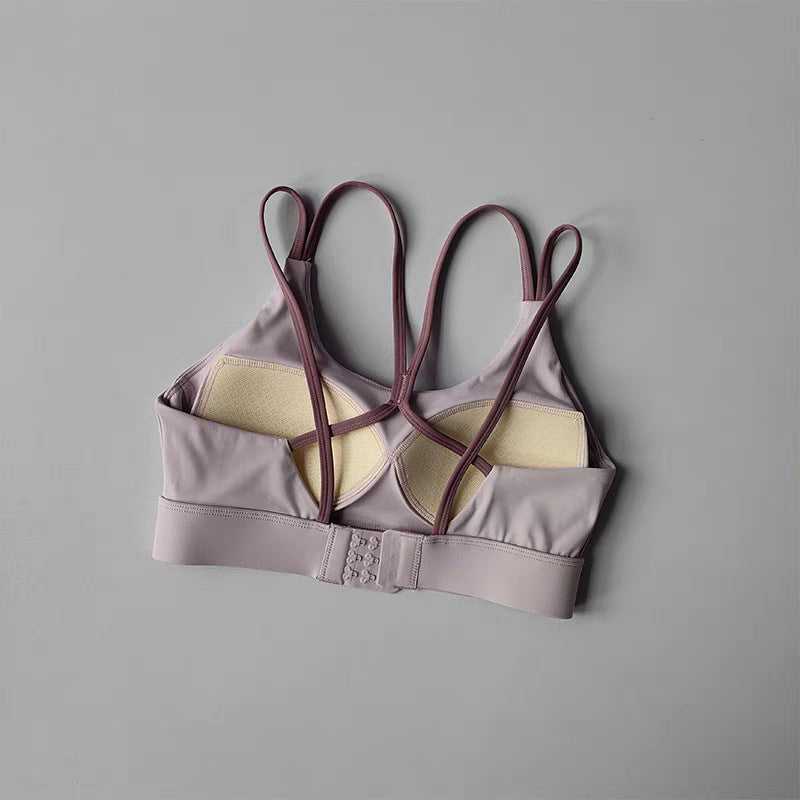 🧘 Sports | Shockproof Colorblock U-Back Yoga Top