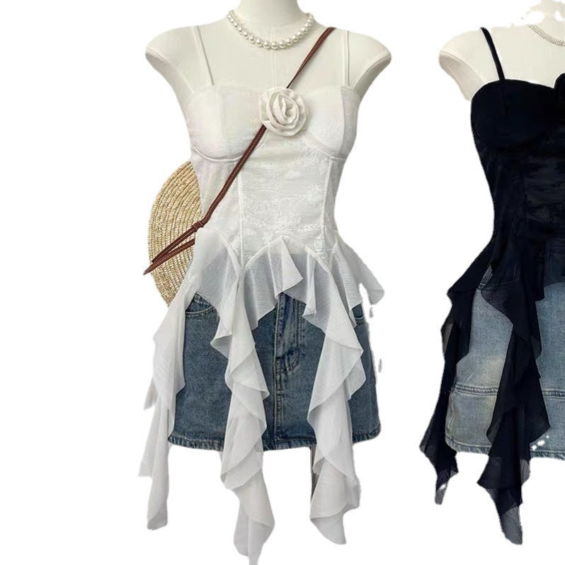 🌸 Spicy|Asymmetrical Lace Boned Camisole
