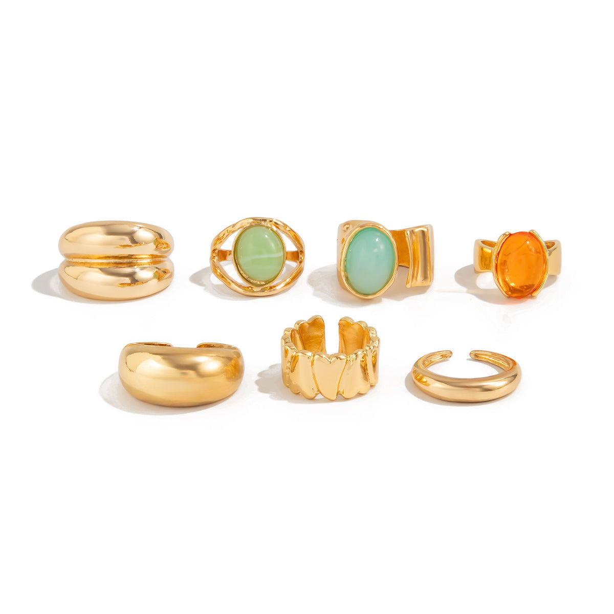 🌹 Ring Set + Acrylic Oversized Flower Ring Set – Y2K Statement Rose