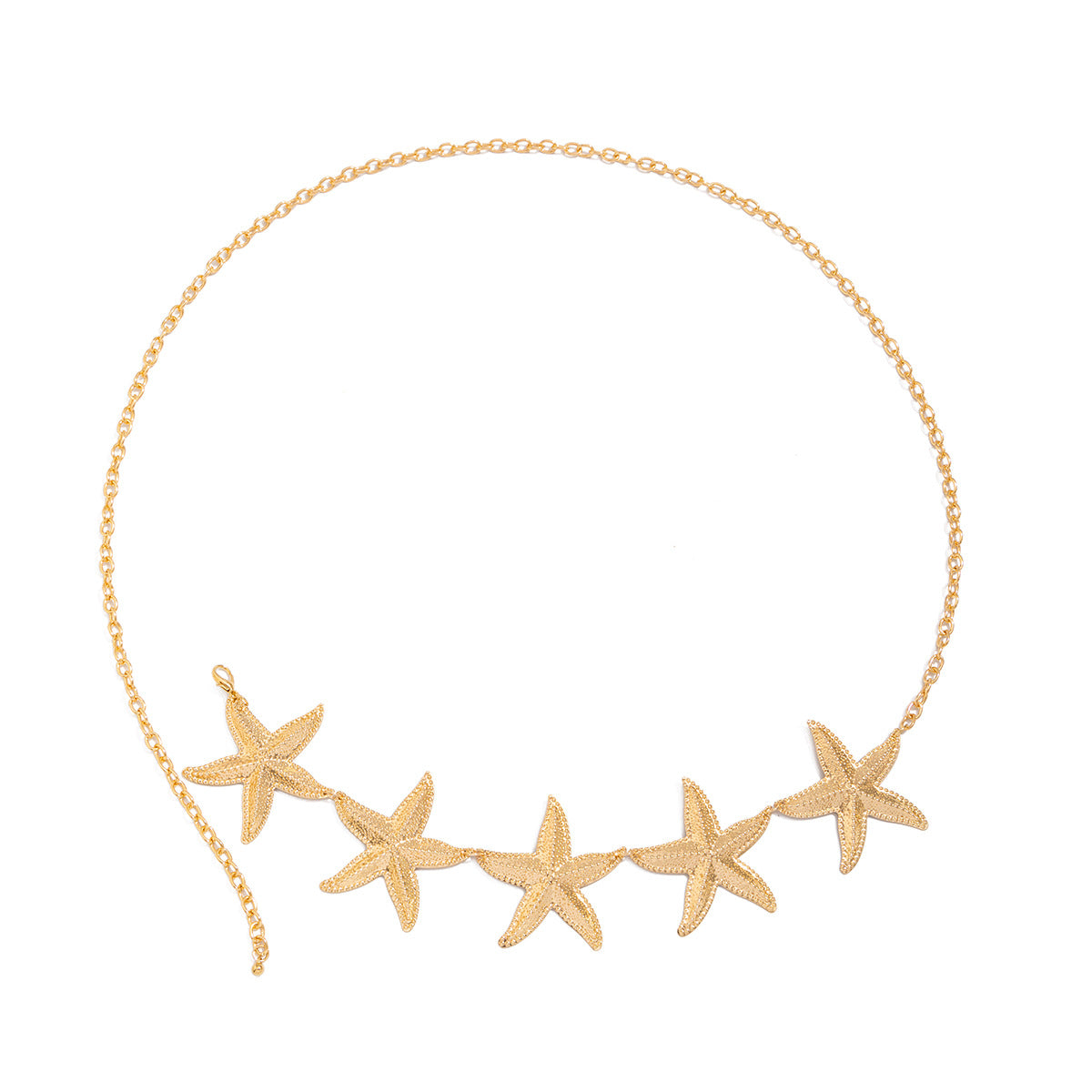 🌊 Waist Chain + Braided Starfish Shell Body Chain – Boho Beachwear Style