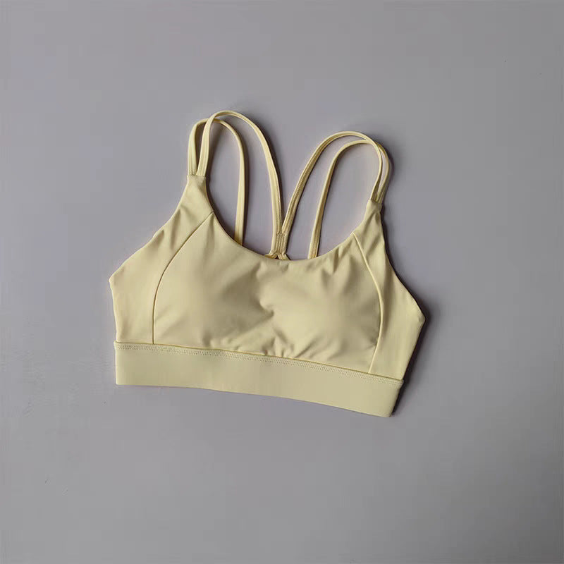 🧘 Sports | Shockproof Colorblock U-Back Yoga Top
