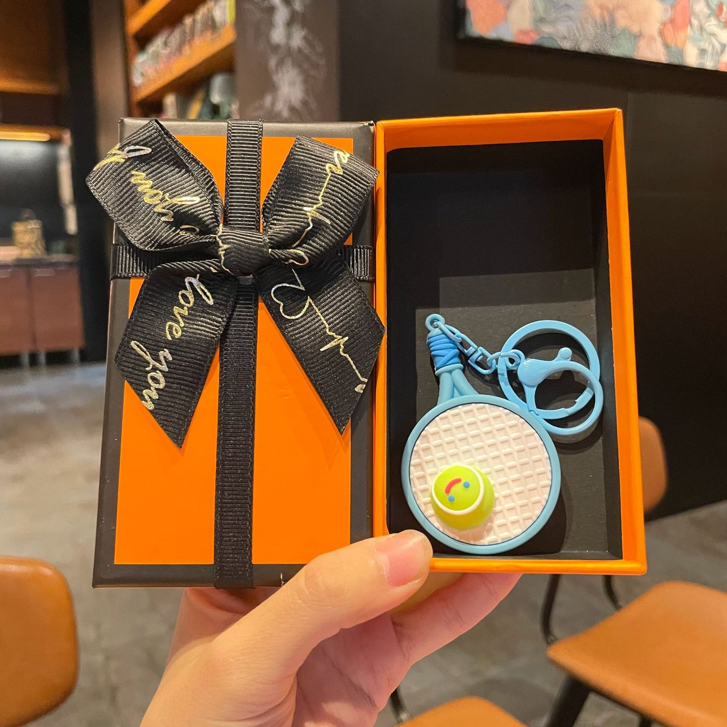 πΎ Mini Tennis Racket Keychain β Sporty Gifts for Tennis Lovers