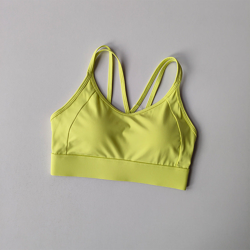 🧘 Sports | Shockproof Colorblock U-Back Yoga Top