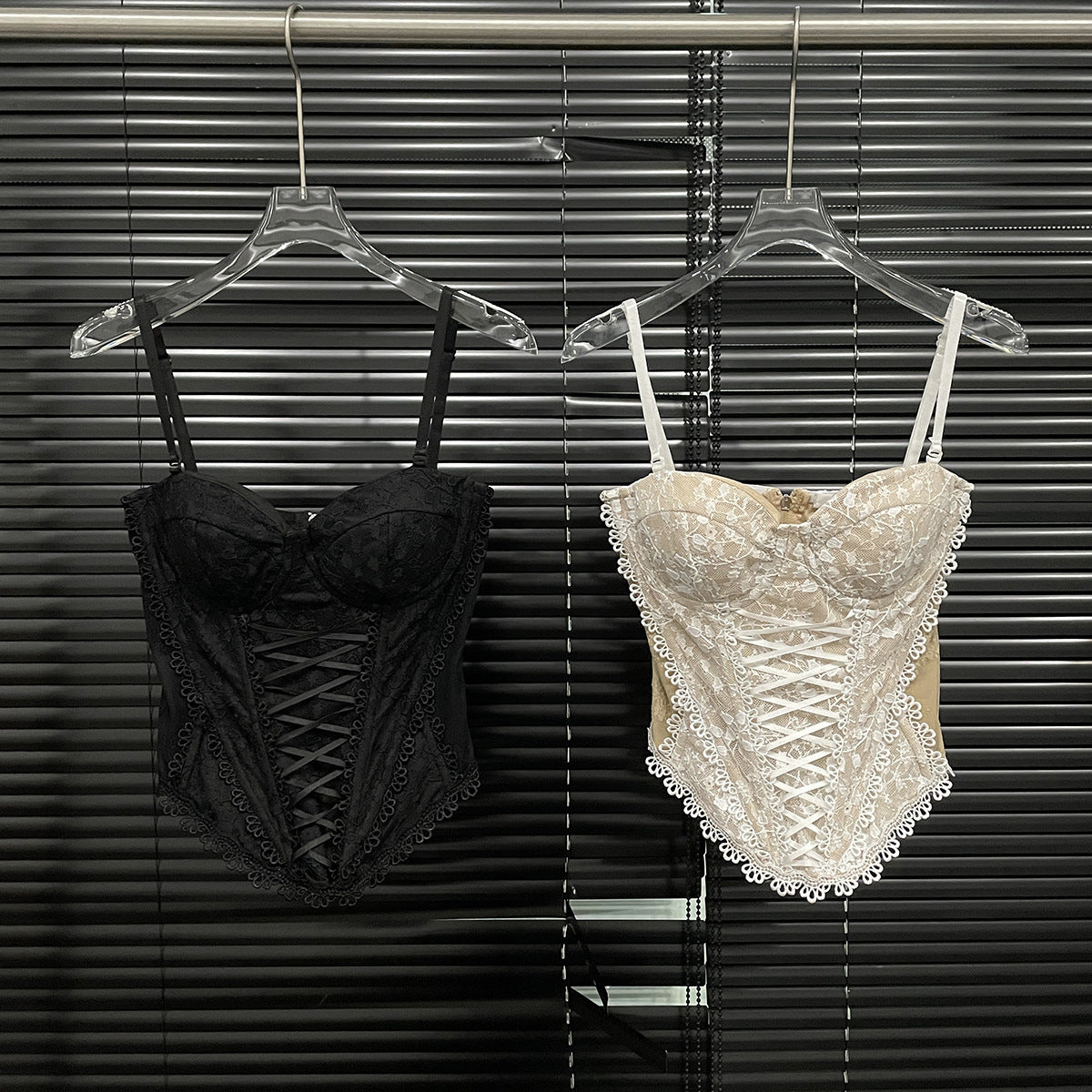 💫 Spicy|Lace Padded Boned Camisole Bustier