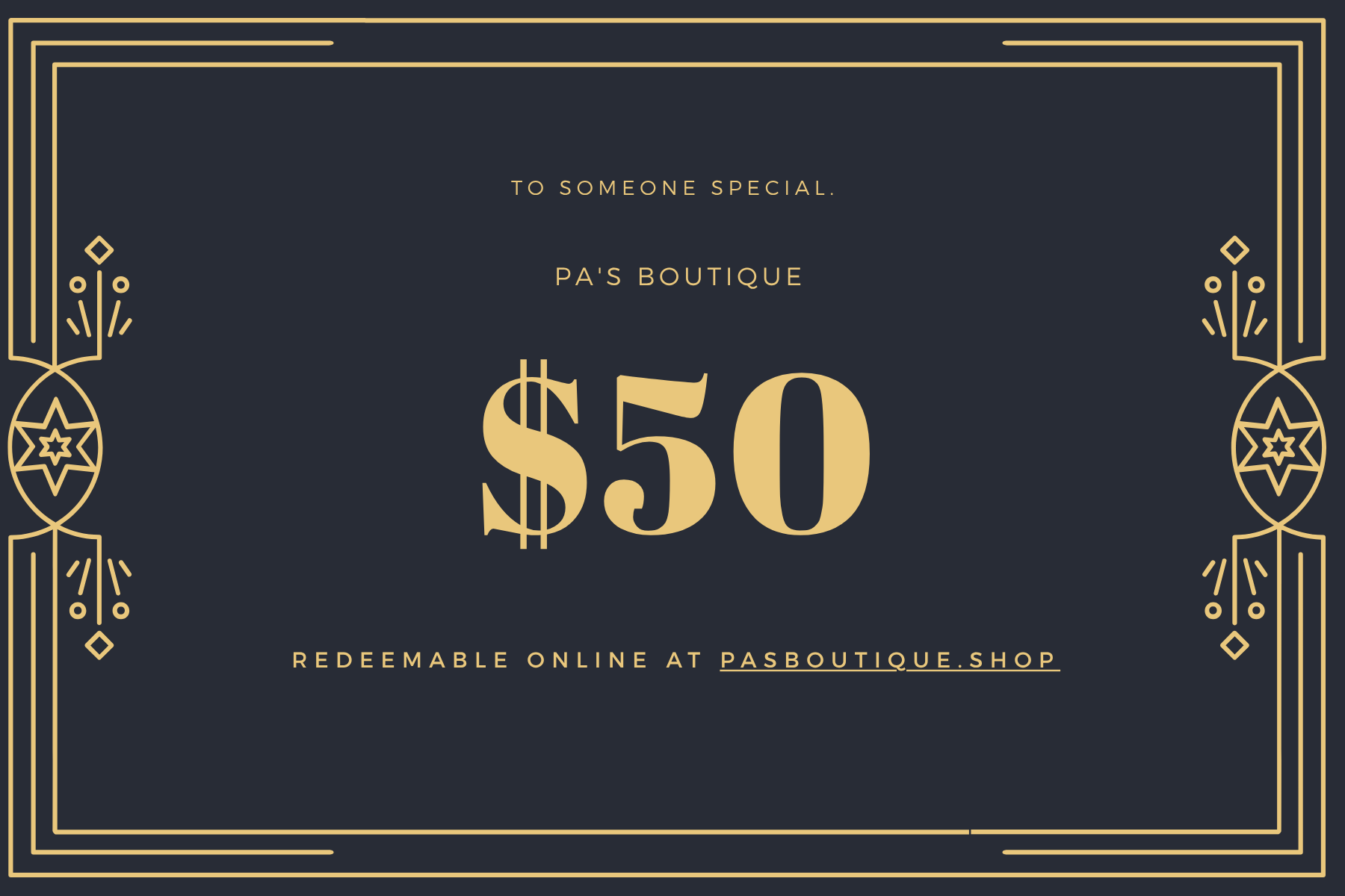 🎁 Pa’s Boutique Gift Card
