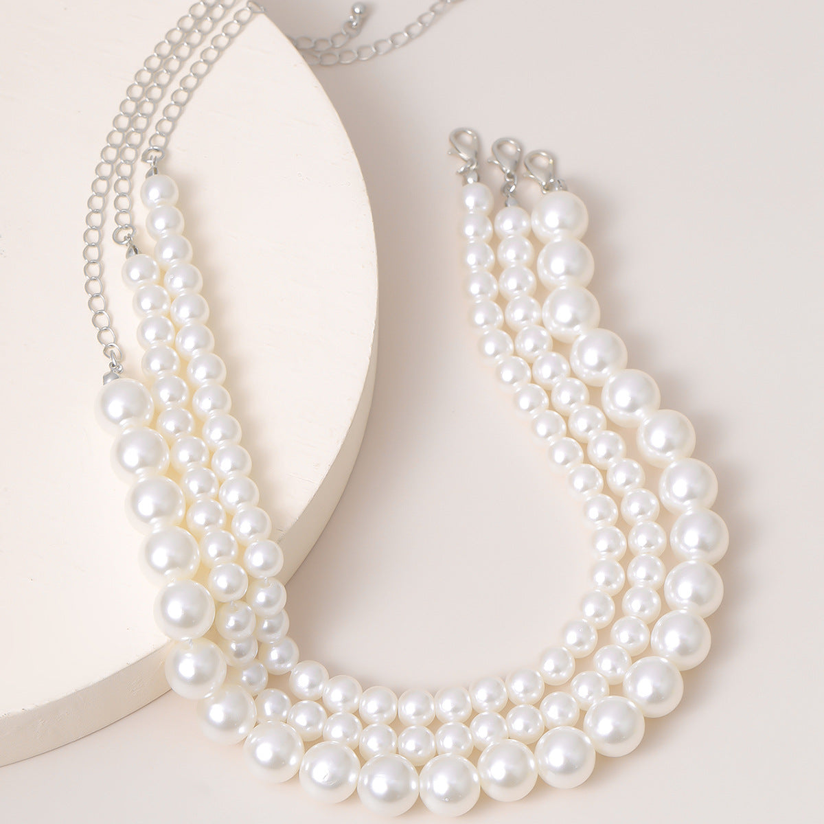 🏝️ Necklace + Boho Multi-Layer Pearl Necklace – Street Chic Pendant Stack