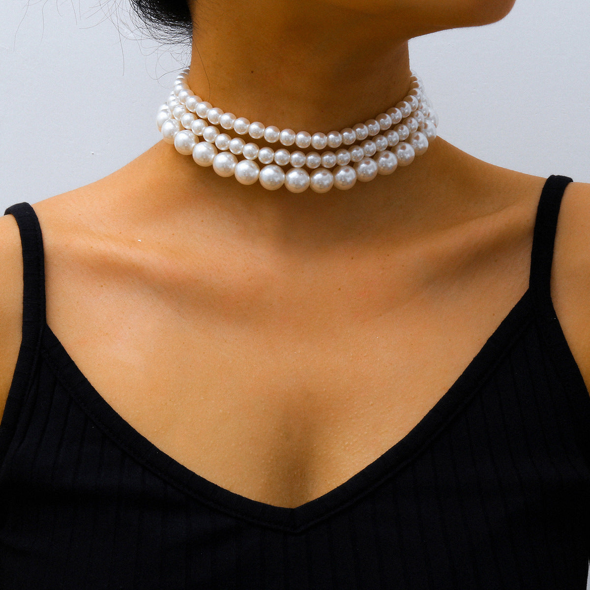 🏝️ Necklace + Boho Multi-Layer Pearl Necklace – Street Chic Pendant Stack