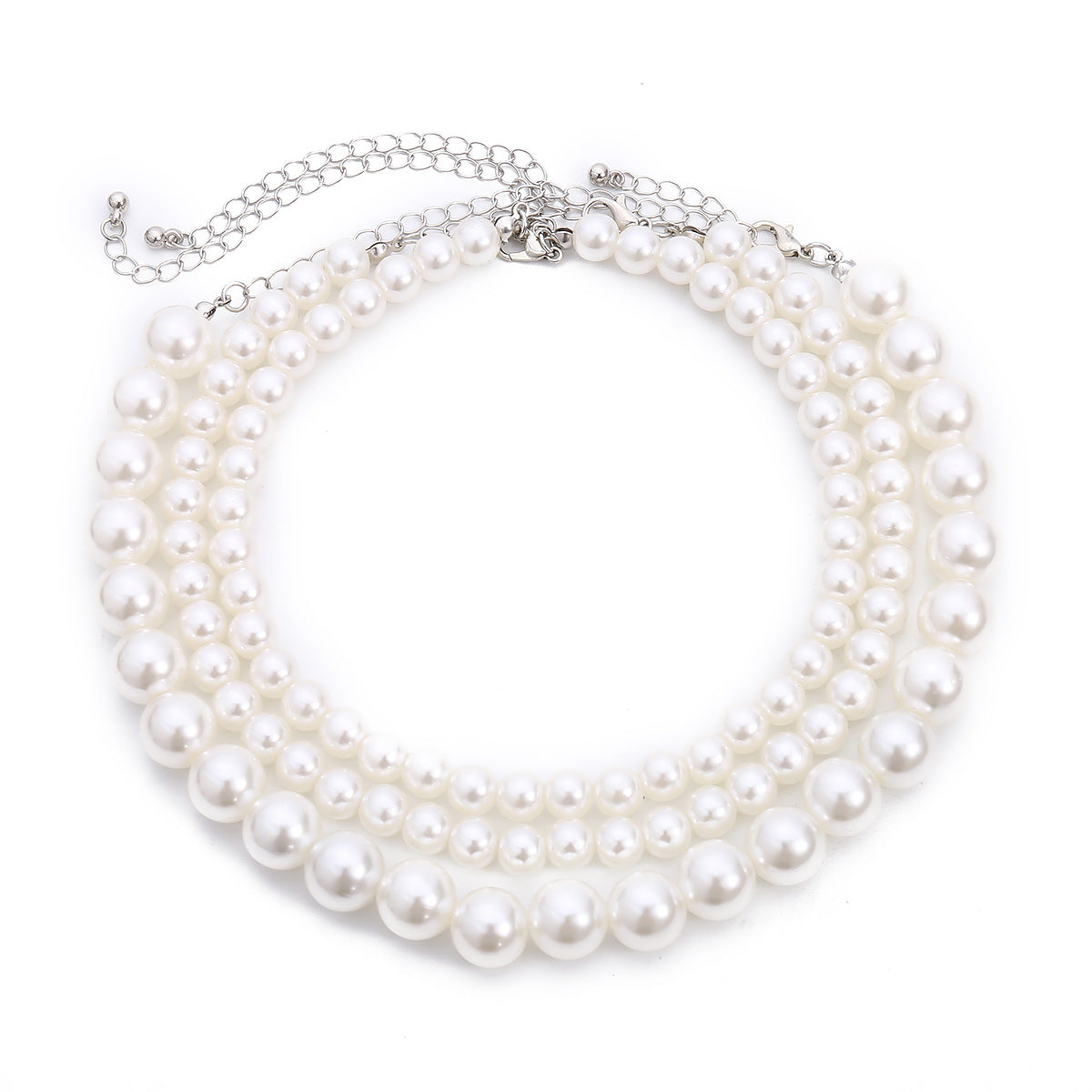 🏝️ Necklace + Boho Multi-Layer Pearl Necklace – Street Chic Pendant Stack