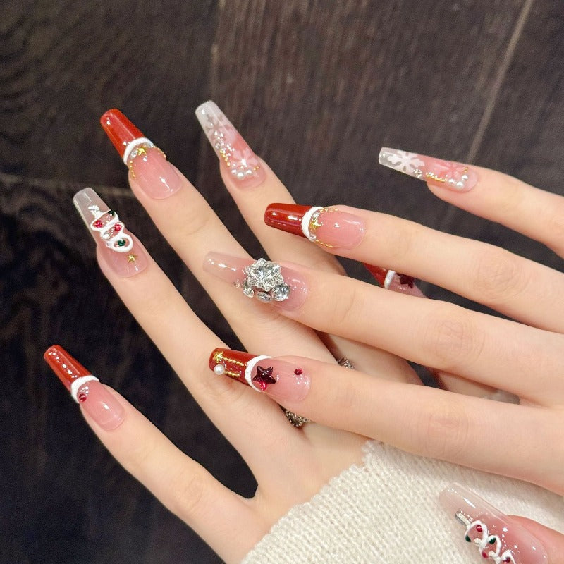 Velvet Christmas Nails