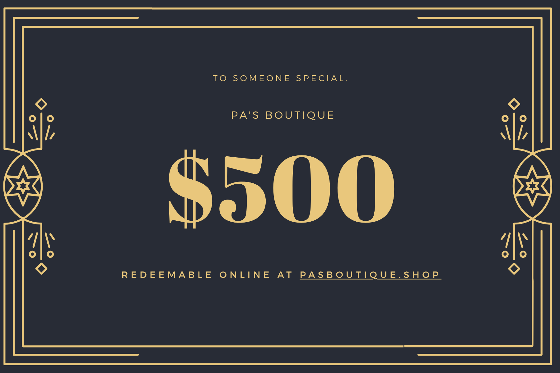 🎁 Pa’s Boutique Gift Card