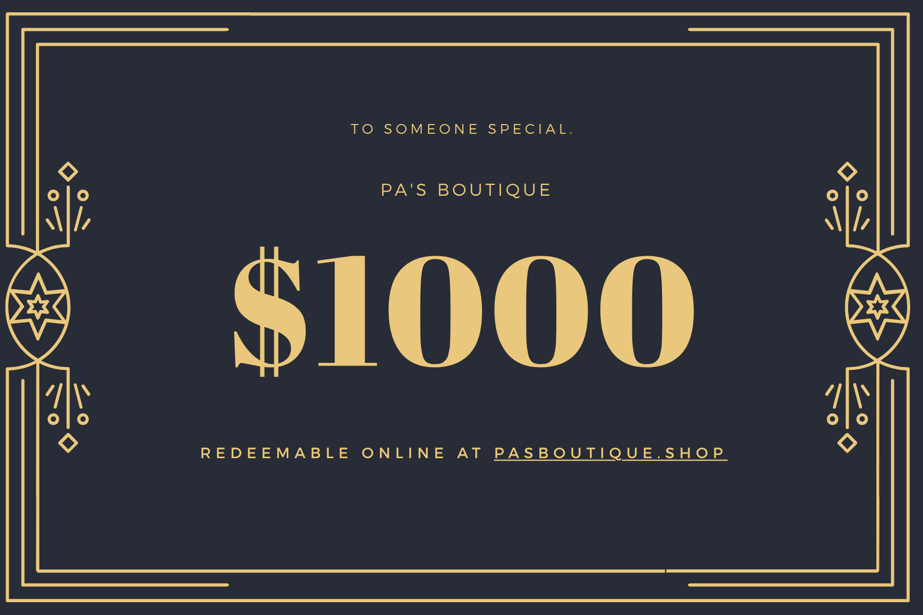 🎁 Pa’s Boutique Gift Card