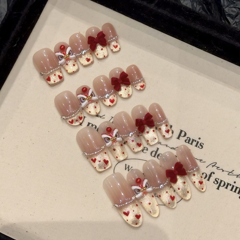 Lucky Lion Press-Ons