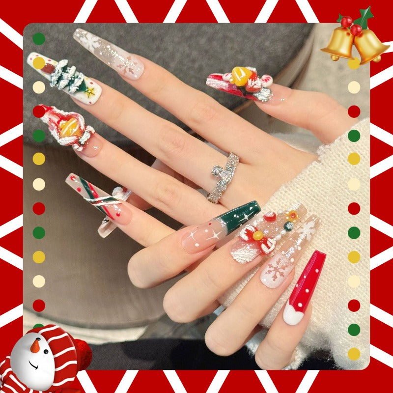 3D Santa Nails