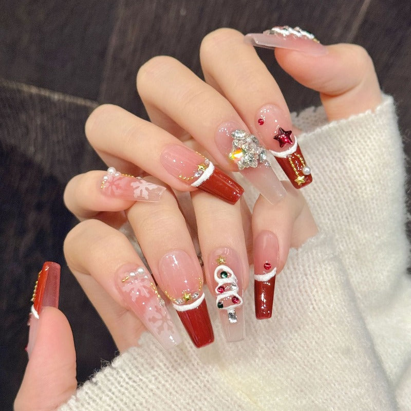 Velvet Christmas Nails