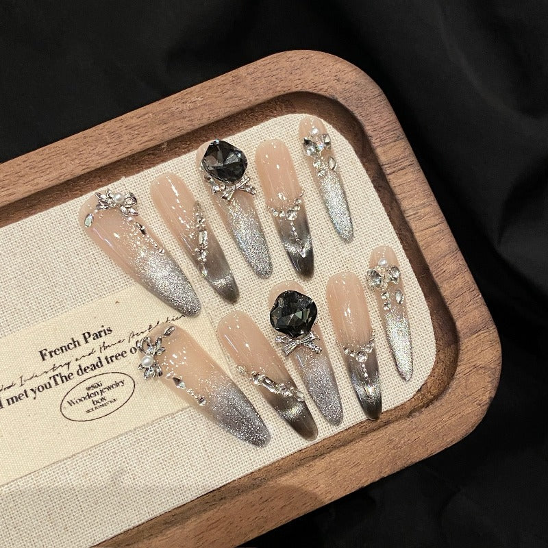 Sparkling Ombre Nails