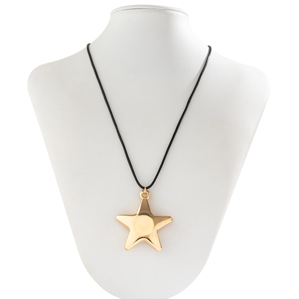 🐚 Choker + Velvet Bow Starfish Pendant Necklace – Statement Sweetpunk