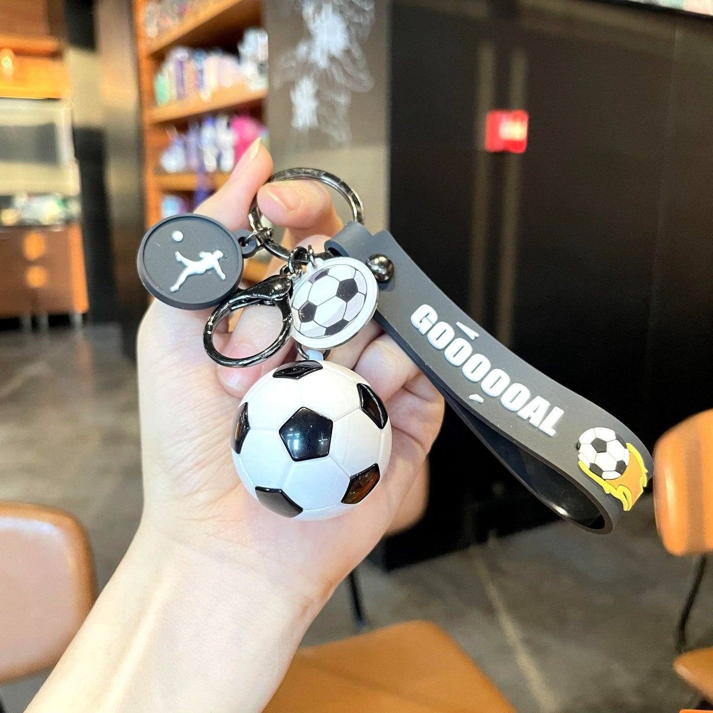⚽ Euro Cup Football Keychain — Acrylic Charm for Bags & Gifts