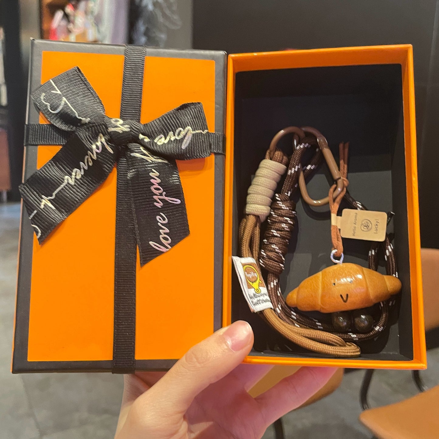 🥐 Spicy | Miu-Inspired Bread Keychain — Fall Aesthetic Bag Charms & Gift Options