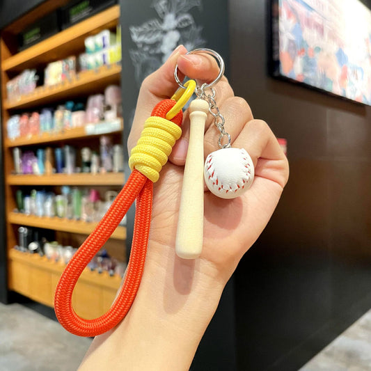 ⚾ Mini Baseball Glove & Ball Keychain — Sporty Charm for Bags & Gifts