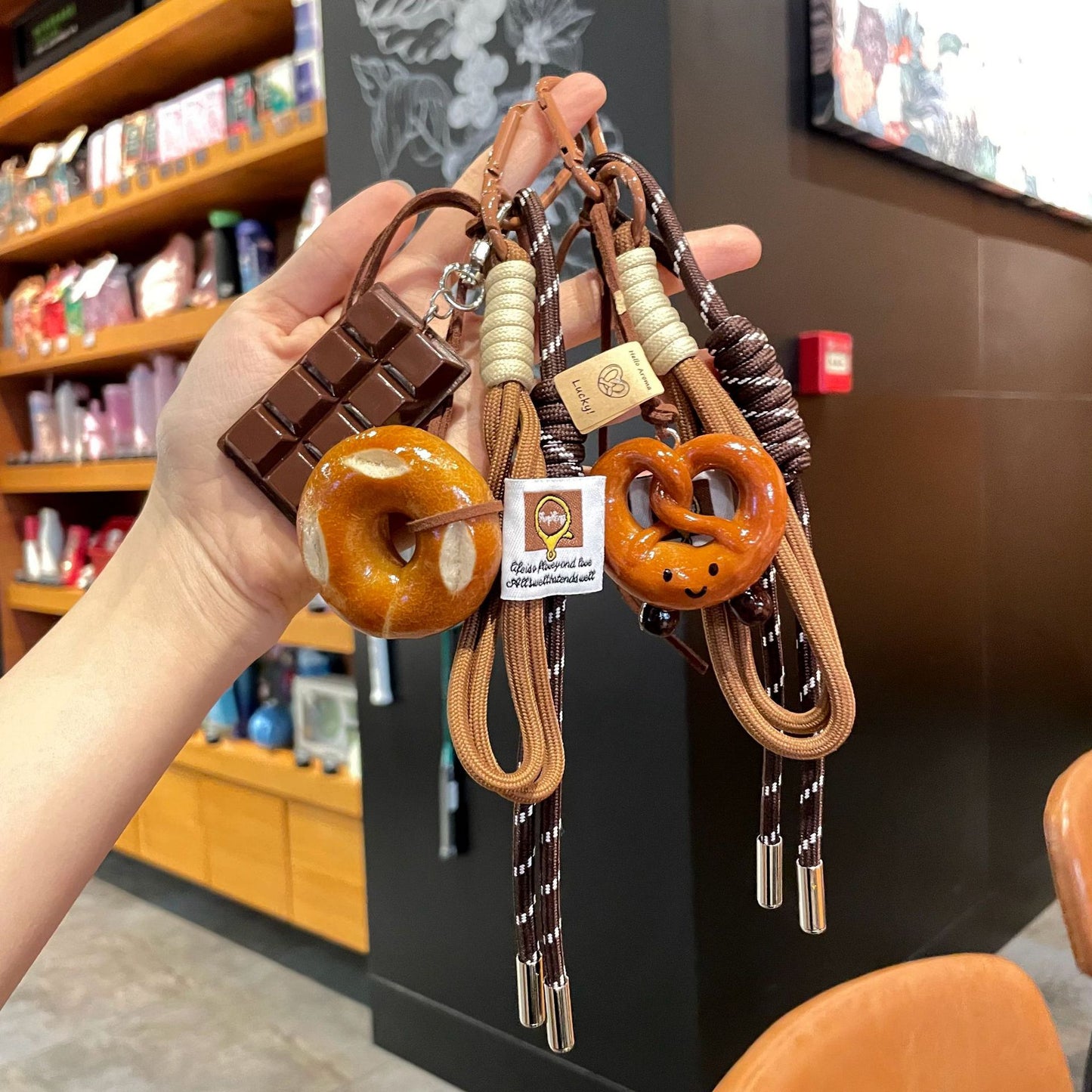 🥐 Spicy | Miu-Inspired Bread Keychain — Fall Aesthetic Bag Charms & Gift Options