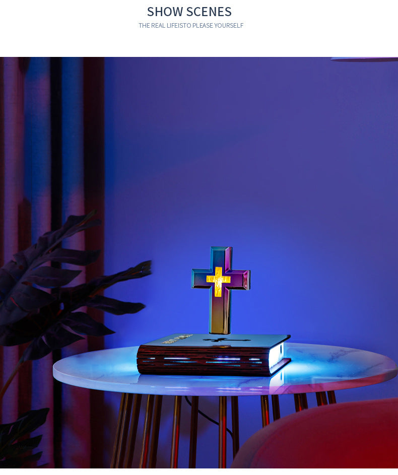 Levitating Cross Lamp