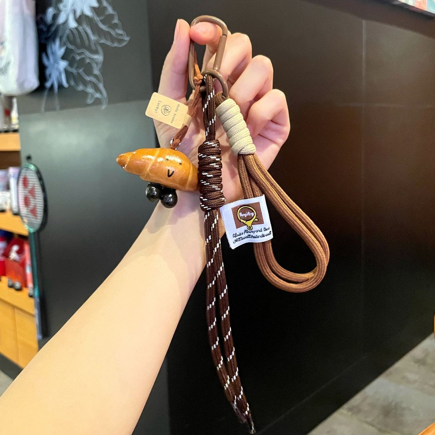 🥐 Spicy | Miu-Inspired Bread Keychain — Fall Aesthetic Bag Charms & Gift Options