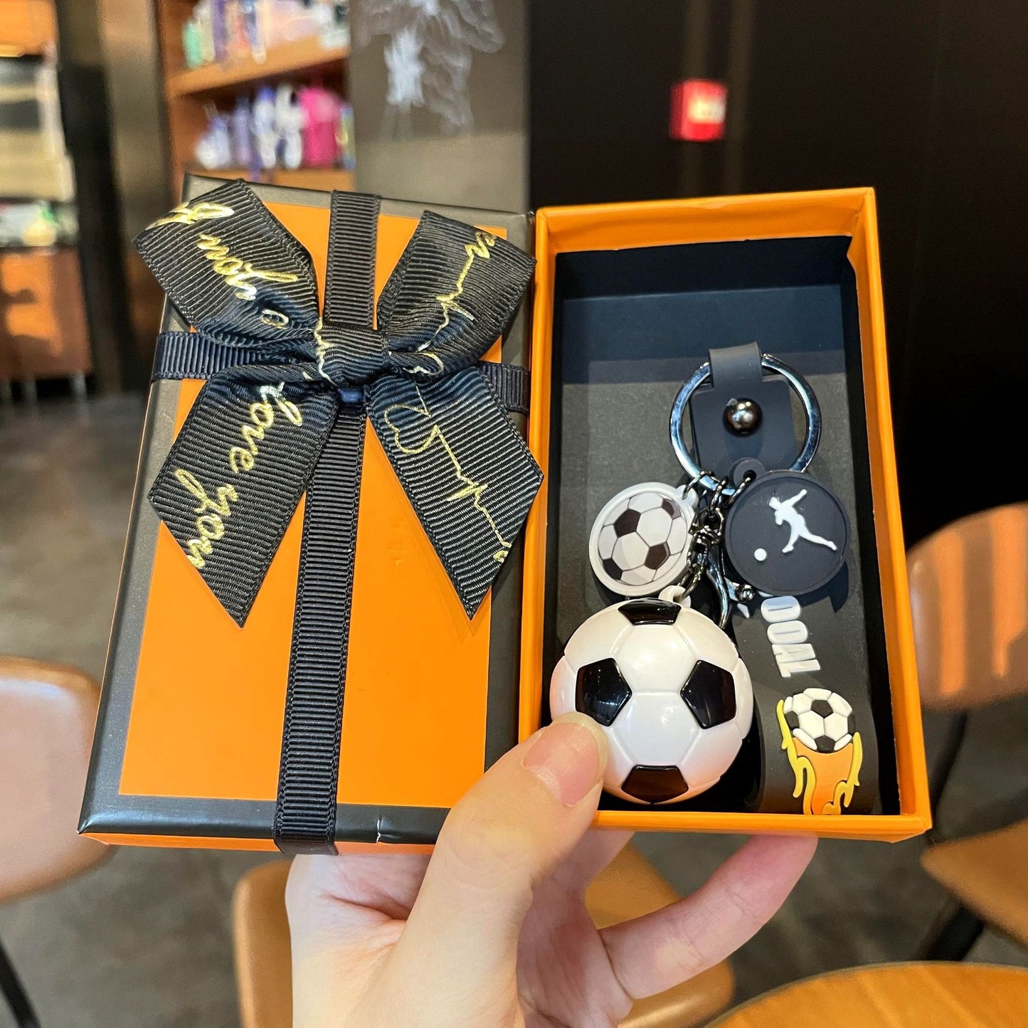 ⚽ Euro Cup Football Keychain — Acrylic Charm for Bags & Gifts