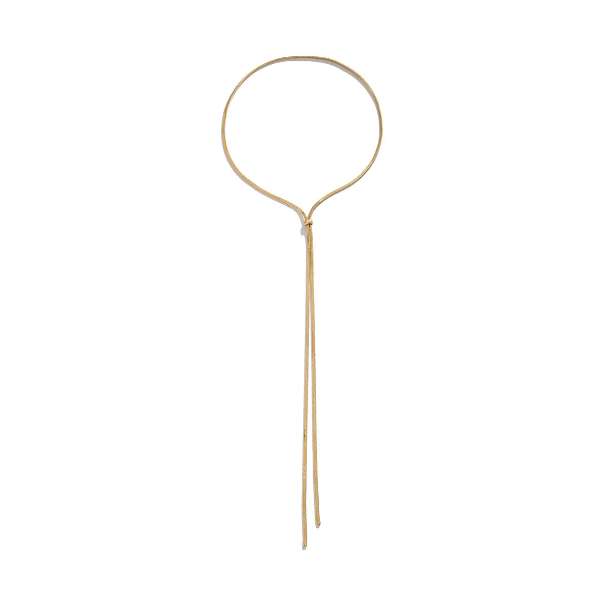 🧵 Necklace + Adjustable Metal Pull Chain Necklace – Sleek Design