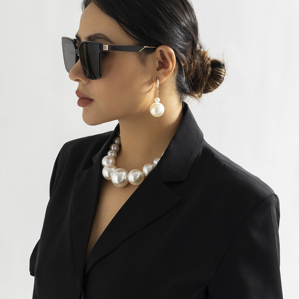 🎭 Necklace + Beaded Tribal Pearl Necklace – Ethnic Vibe