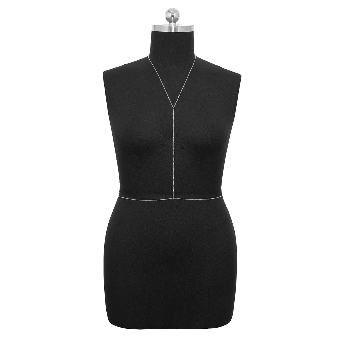 ✨ Body Chain + Minimalist Bikini Chest Chain – Club & Festival Fit