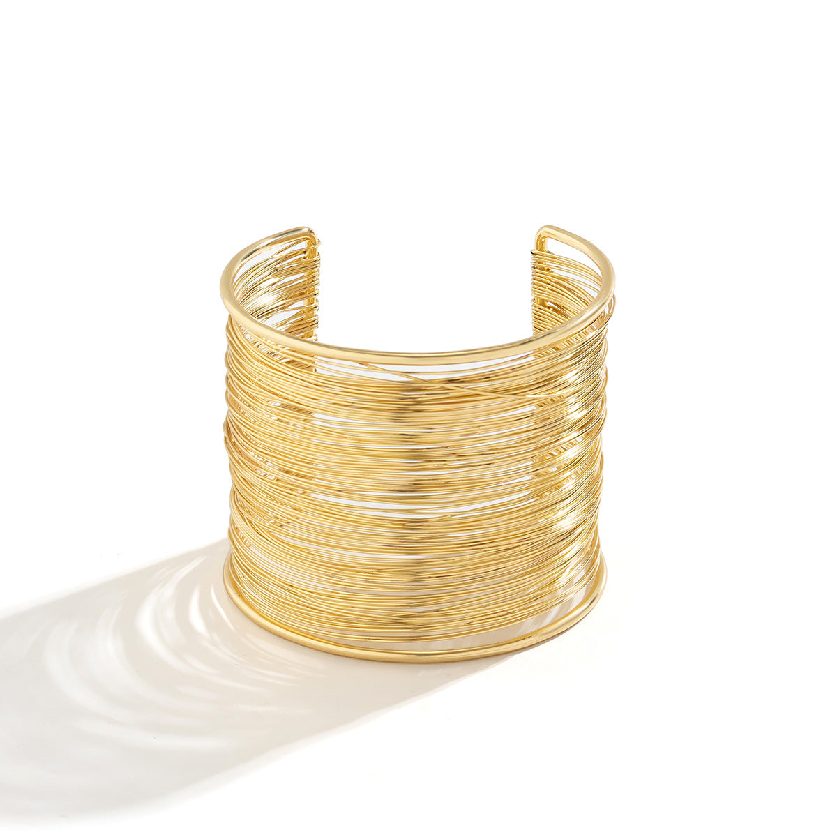 🖤 Bracelet + Brushed Metal Open Cuff – Minimalist Cool Style