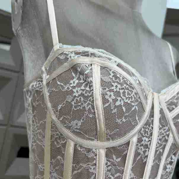 🎉 Spicy｜Lace Boned Puff Camisole Party Mini Dress