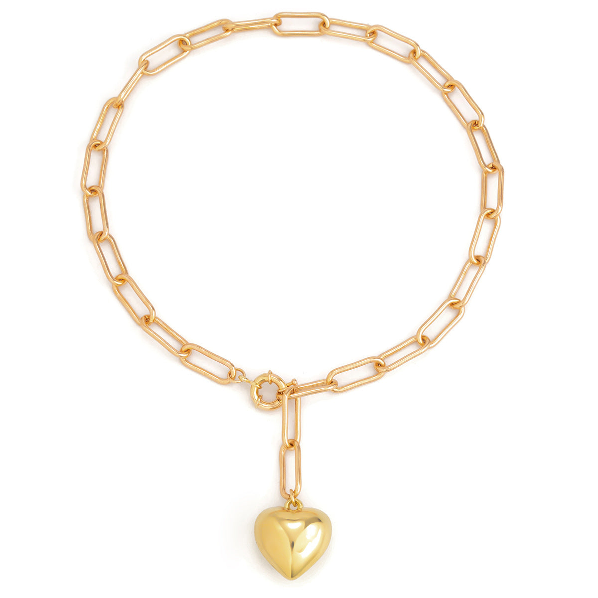 🔗 Necklace + Multi-Layer Heart Clasp French Y-Necklace