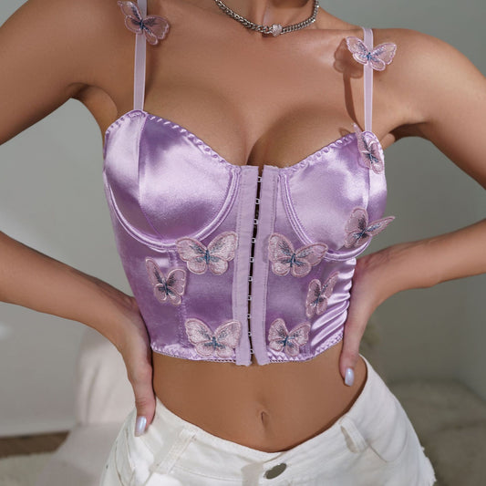 💘 Spicy | Underwire No-Pad Clasp Cami in Purple