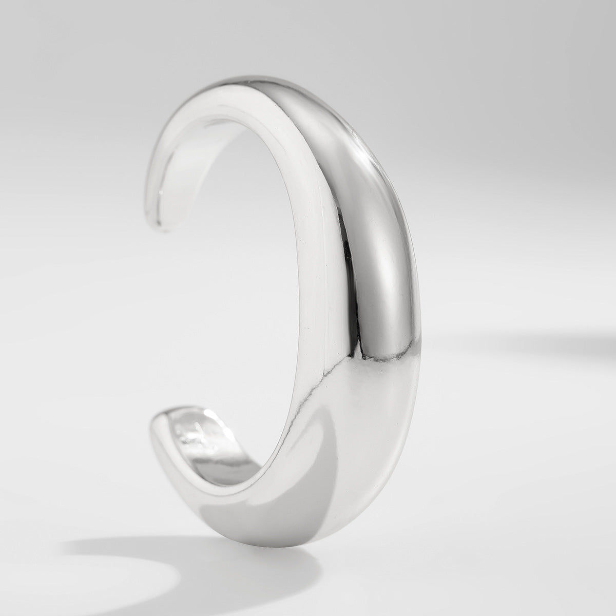 ✨ Bracelet Set + Irregular Glossy Metal CCB Bangles – Light Luxury Texture